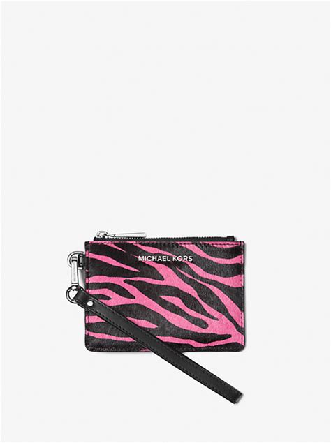 zebra michael kors purse|Zebra Print Calf Hair Coin Purse .